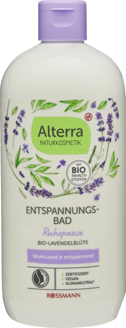 Alterra NATURKOSMETIK Ruhepause Entspannungsbad Bio-Lavendelblüte
