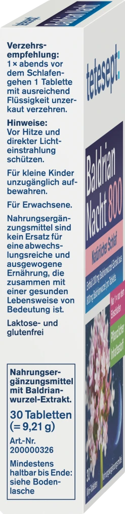 Tetesept Baldrian Nacht 800 6 Tetesept Baldrian Nacht 800 -NIVEA SHOP MAM 9334802 SHOP IMAGE 1.4