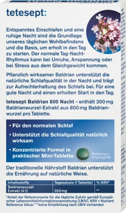 Tetesept Baldrian Nacht 800 7 Tetesept Baldrian Nacht 800 -NIVEA SHOP MAM 9334804 SHOP IMAGE 1.4