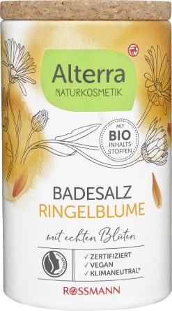 Alterra NATURKOSMETIK Badesalz Ringelblume Mit Echten Blüten