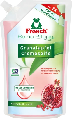 Frosch Reine Pflege Granatapfel Cremeseife Nachfüllbeutel