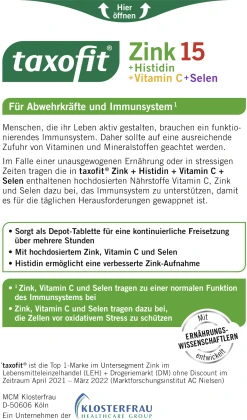 Taxofit Zink+Histidin+Selen Depot Tabletten -NIVEA SHOP MAM 9590302 SHOP IMAGE 1.4