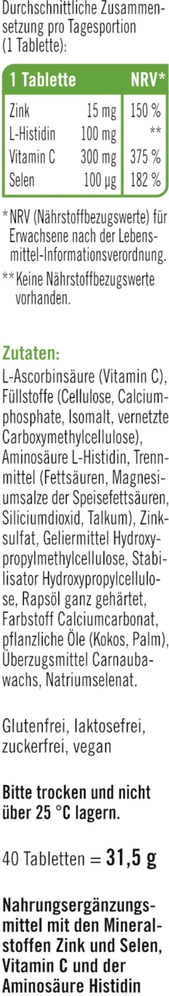 Taxofit Zink+Histidin+Selen Depot Tabletten -NIVEA SHOP MAM 9590303 SHOP IMAGE 1.4