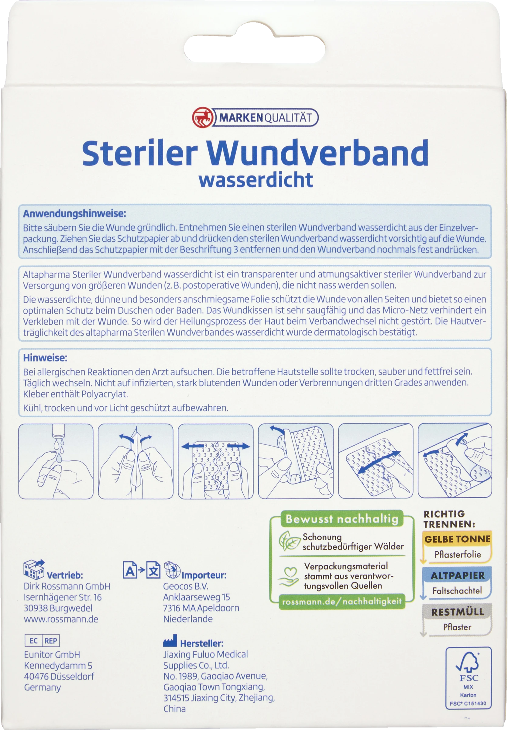 Altapharma Steriler Wundverband Wasserdicht 2 Altapharma Steriler Wundverband Wasserdicht – Bild 2