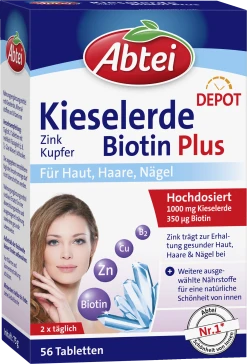 Abtei Kieselerde Biotin Plus