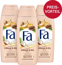 FA 3er Vorteilsset Cream & Oil Cacao Pflegende Duschcreme
