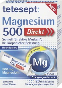 Tetesept Magnesium 500 Direkt-Sticks