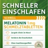 GreenDoc Schneller Einschlafen Schnell Melatonin 1 Mg Schmelztabletten