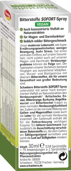 Schaebens Bitterstoffe Sofort-Spray 7 Schaebens Bitterstoffe Sofort-Spray -NIVEA SHOP MAM 9929324 SHOP IMAGE 1.4