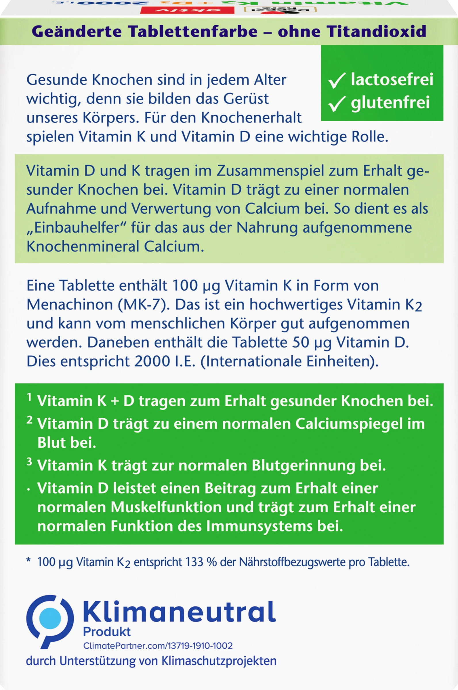 Doppelherz Aktiv Vitamin K2 - D3 2000 I.E. 4 Doppelherz Aktiv Vitamin K2 - D3 2000 I.E. – Bild 4