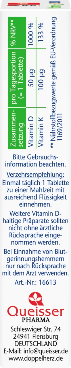 Doppelherz Aktiv Vitamin K2 - D3 2000 I.E. 6 Doppelherz Aktiv Vitamin K2 - D3 2000 I.E. -NIVEA SHOP MAM 9929391 SHOP IMAGE 1.4